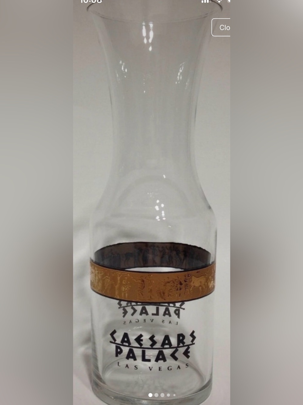 New  Caesars Palace Las Vegas Decor Vase.